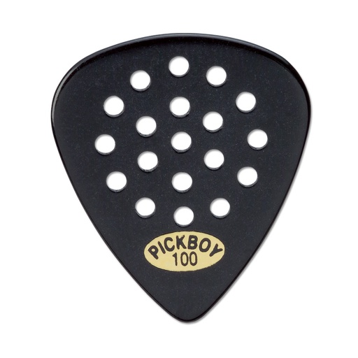 [PB44BP100] Pickboy Pos-a-Grip, Black, Cellulose, 1.00mm, 10 picks