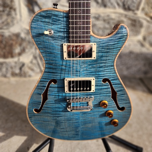 [ICH-T2-Turq] Knaggs Influence Chena, T2 Maple Top, Turquoise Gloss