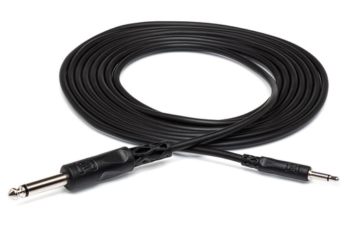 [CMP-305] Hosa CMP-305 Mono Interconnect, 3.5 mm TS to 1/4 in TS, 5ft