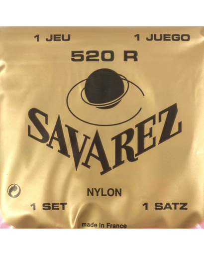[520R] Savarez 520R High Tension Classical Guitar Strings (Red Card)