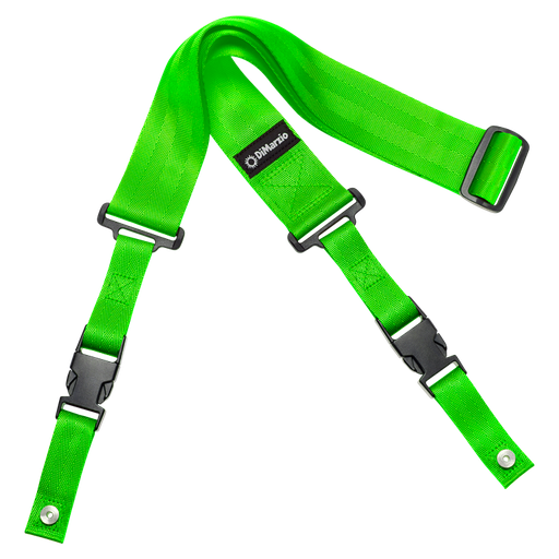 [DD2200GN] DiMarzio 2" Nylon ClipLock Guitar Strap, Neon Green