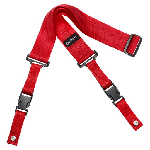 [DD2200RD] DiMarzio 2" Nylon ClipLock Guitar Strap, Red