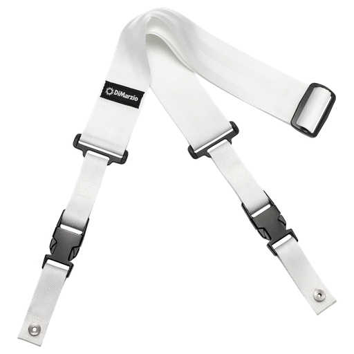 [DD2200W] DiMarzio 2" Nylon ClipLock Guitar Strap, White