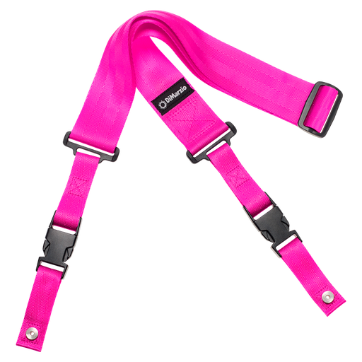 [DD2200PK] DiMarzio 2" Nylon ClipLock Guitar Strap, Neon Pink