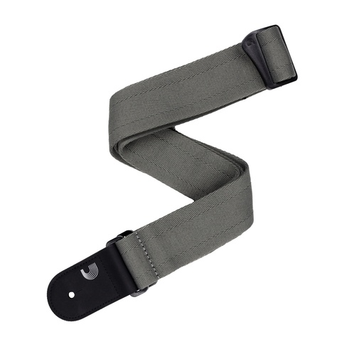 [50RB02] D'Addario Eco-Comfort Basic Woven Guitar Strap, Gray