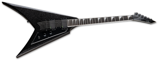 [LKHVBLKSP] ESP Ltd KH-V Kirk Hammett Signature Guitar, Black Sparkle