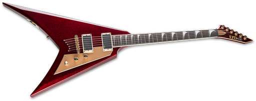 [LKHVRSP] ESP Ltd KH-V Kirk Hammett Signature Guitar, Red Sparkle