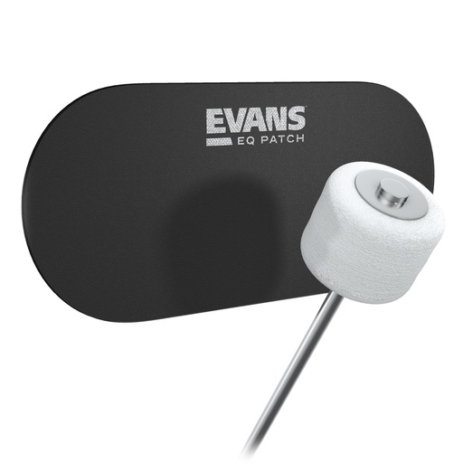 [EQPB2] Evans EQ Black Nylon Bass Drum Double Patch