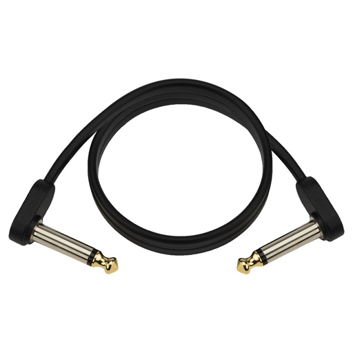 [PW-FPRR-02] D'Addario Flat Patch Cable, 2ft Right Angle
