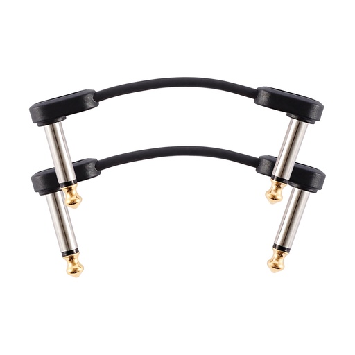 [PW-FPRR-202] D'Addario Flat Patch Cable, 2 inches, Pair
