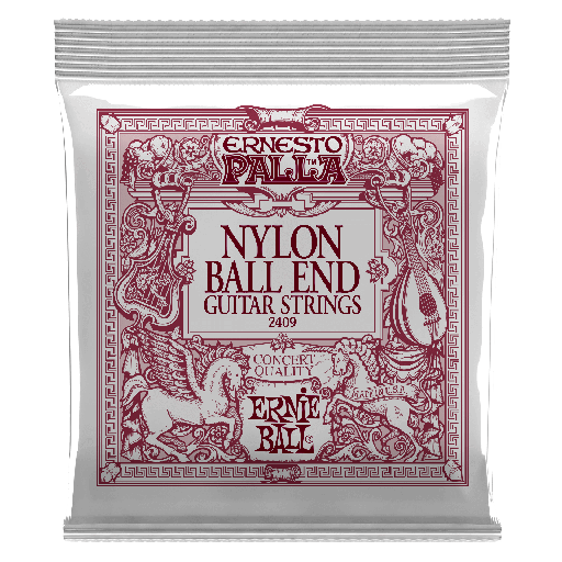 [P02409] Ernie Ball Ernesto Palla Nylon Ball End Classical Guitar Strings - Black & Gold