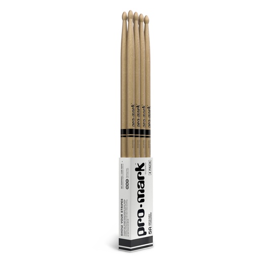 [TX5AW-4P] ProMark Classic Forward 5A Hickory Drumsticks, Oval Wood Tip, 4-Pack