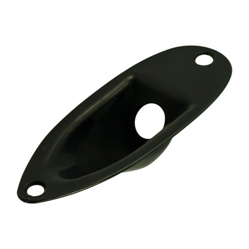 [JCS1B] WD Recessed Jack Plate for Strat, Black