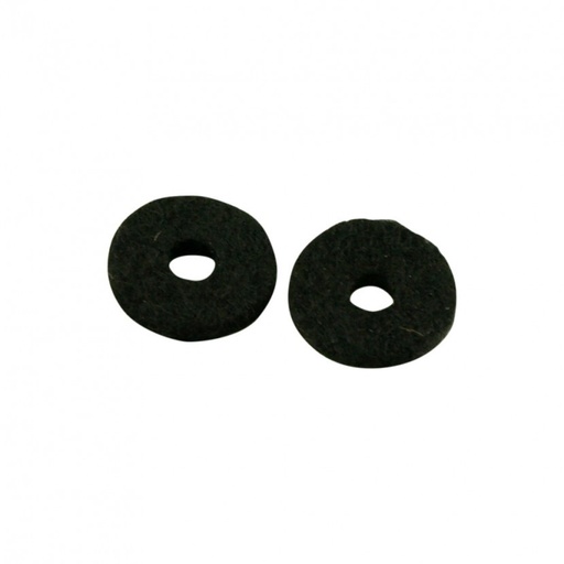 [FELT B] WD Strap Button Felt Cushion Set Of 2, Black