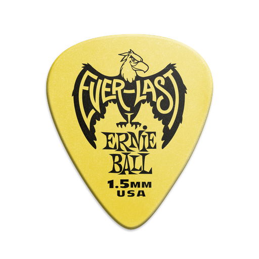 [P09195] Ernie Ball 1.5mm Yellow Everlast Picks 12-pack  