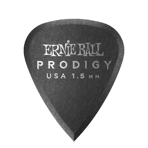 [P09199] Ernie Ball 1.5mm Black Standard Prodigy Picks 6-pack  