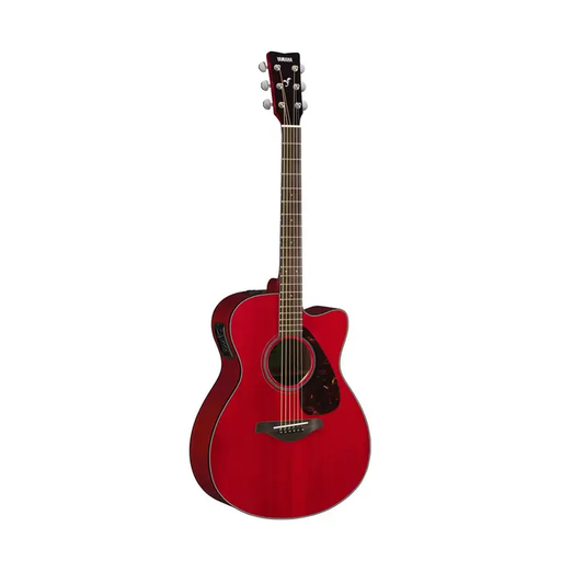 [FSX800C RR] Yamaha FSX800C Small Body Acoustic Electric Guitar, Solid Sitka Spruce Top, Ruby Red