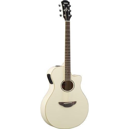 [APX600 VW] Yamaha APX600 Thinline Acoustic Electric Guitar, Vintage White
