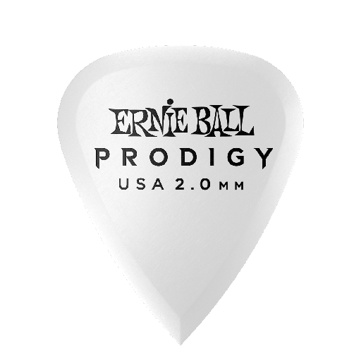 [P09202] Ernie Ball 2.0mm White Standard Prodigy Picks 6-pack  