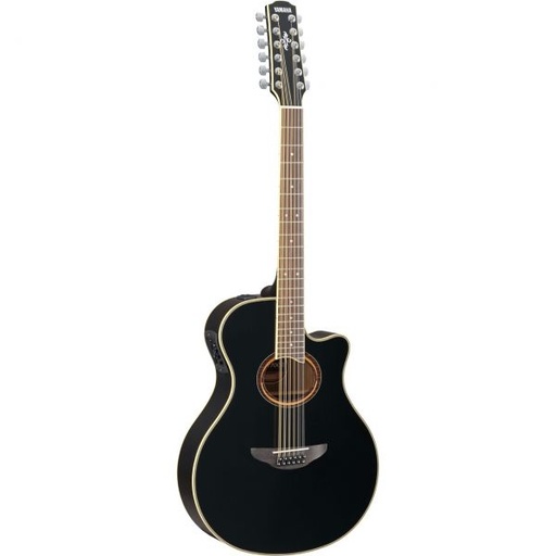 [APX700II-12 BL] Yamaha APX700II-12 12-string Thinline Acoustic Electric Guitar, Black