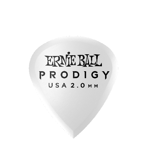[P09203] Ernie Ball 2.0mm White Mini Prodigy Picks 6-pack  