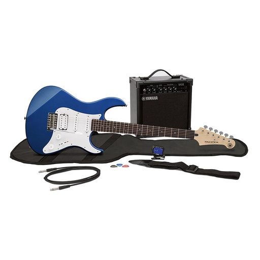 [GIGMAKER EG-BLUE] Yamaha GigMaker Electric Guitar Starter Pack, Metallic Dark Blue
