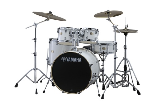 [SBP2F50CLW] Yamaha SBP2F50 Stage Custom Birch 5pc Shell Pack with 22" Bass and Tom Holder, Classic White