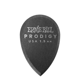 [P09330] Ernie Ball 1.5mm Black Teardrop Prodigy Picks 6-pack