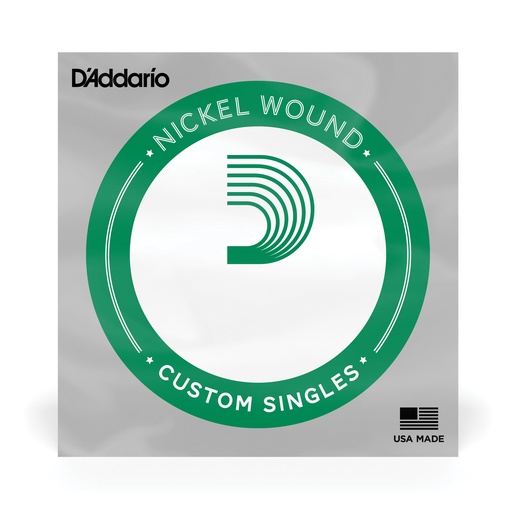 [NW020] D'Addario NW020 Nickel Wound Electric Guitar Single String, .020