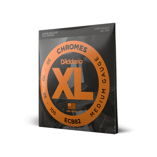 [ECB82] D'Addario 50-105 Medium, Long Scale, XL Chromes Bass Strings