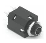 [ACJM-MIVS-2] Amphenol Audio 1/4" Mono Vertical Phone Jack Connector, PCB