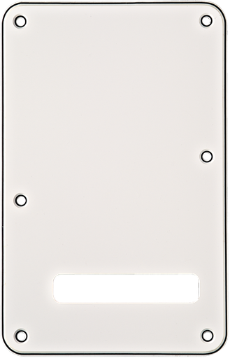 [0991321000] Fender Backplate, Stratocaster®, White (W/B/W), 3-Ply