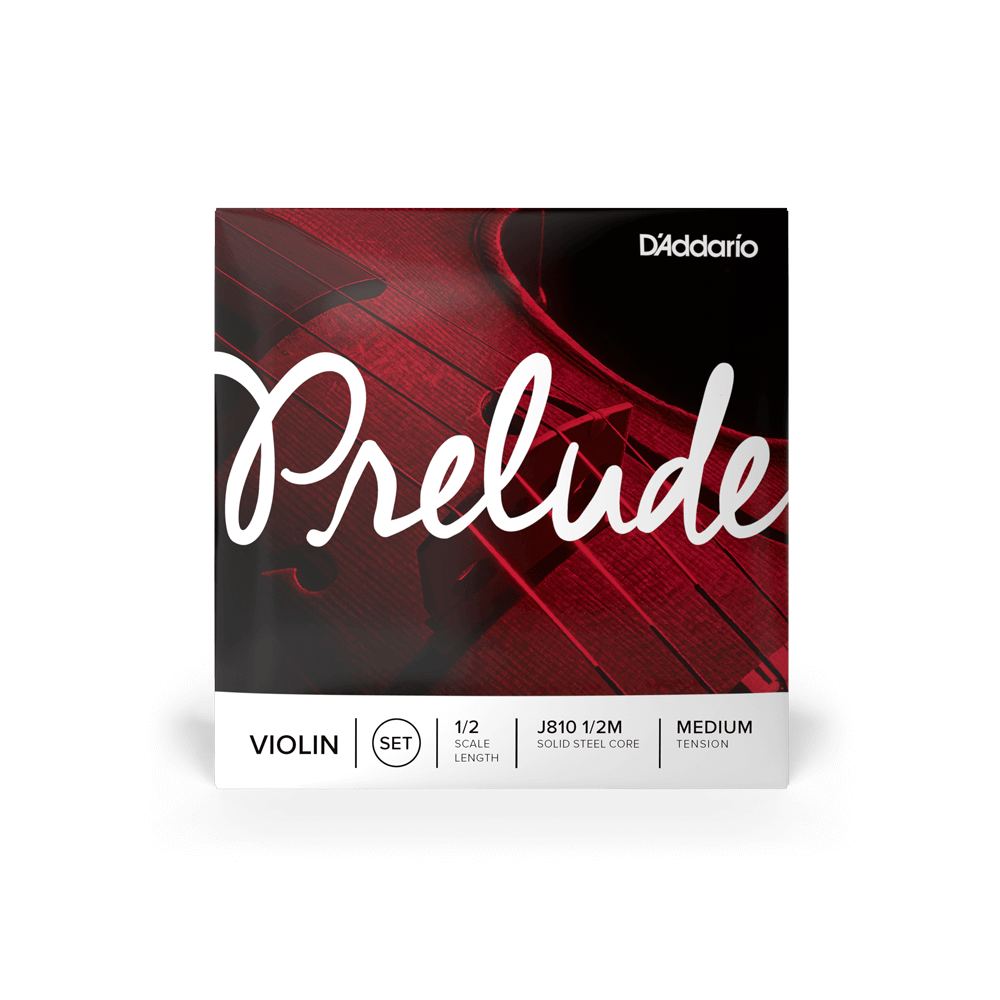 D'Addario Prelude Violin Single D String, 1/2 Scale, Medium Tension