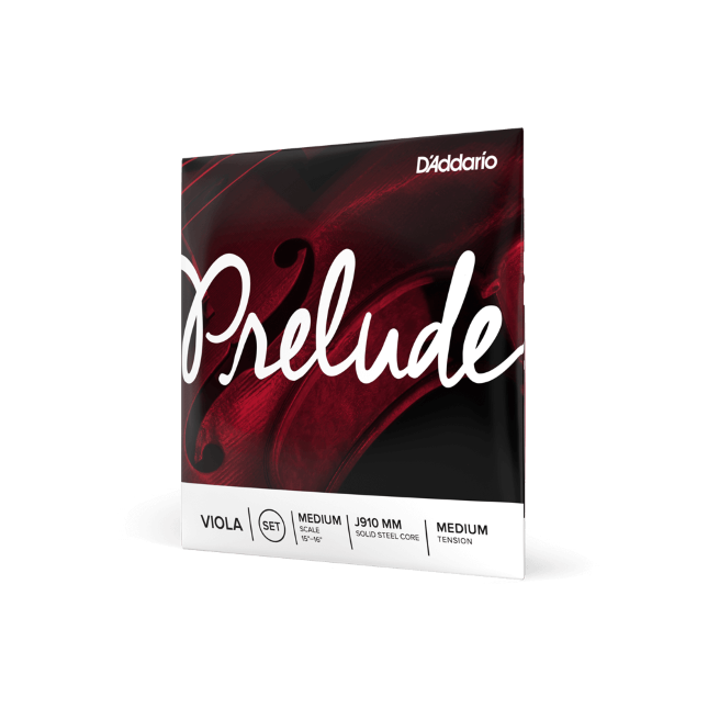 D'Addario Prelude Viola String Set, Medium Scale, Medium Tension