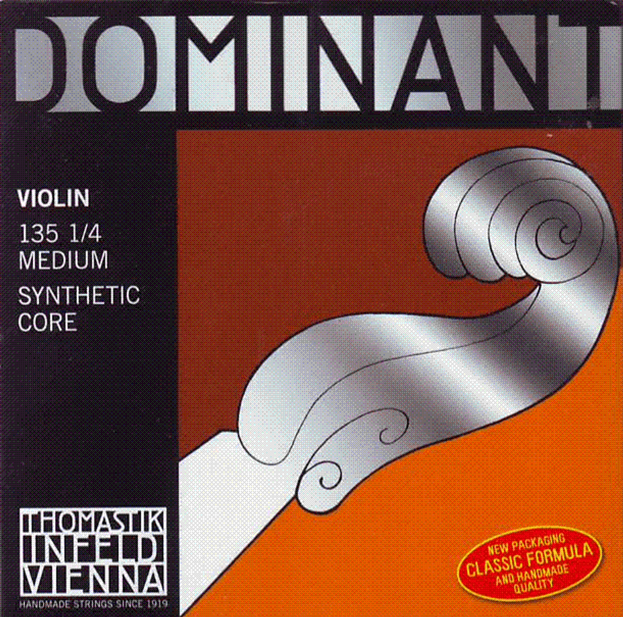[135 1/4] Thomastik-Infeld 135 Dominant Violin String Set - 1/4 Size with Aluminum Wound Ball-end E