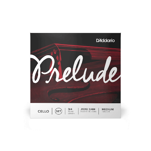 [J1012 3/4M] D'Addario Prelude Cello Single D String, 3/4 Scale, Medium Tension