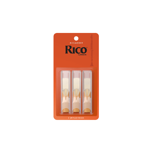 [RCA0315] Rico by D'Addario Bb Clarinet Reeds, Strength 1.5, 3-pack