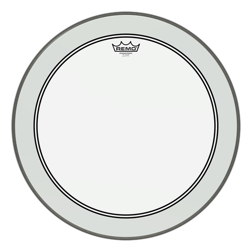 [P3-1324-C2] Remo Powerstroke P3 Clear 24" Bass Drumhead with Impact Patch
