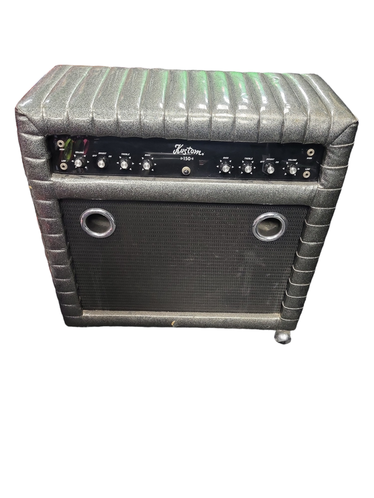 Vintage Kustom K150-6 15" Combo, Silver Tuck and Roll