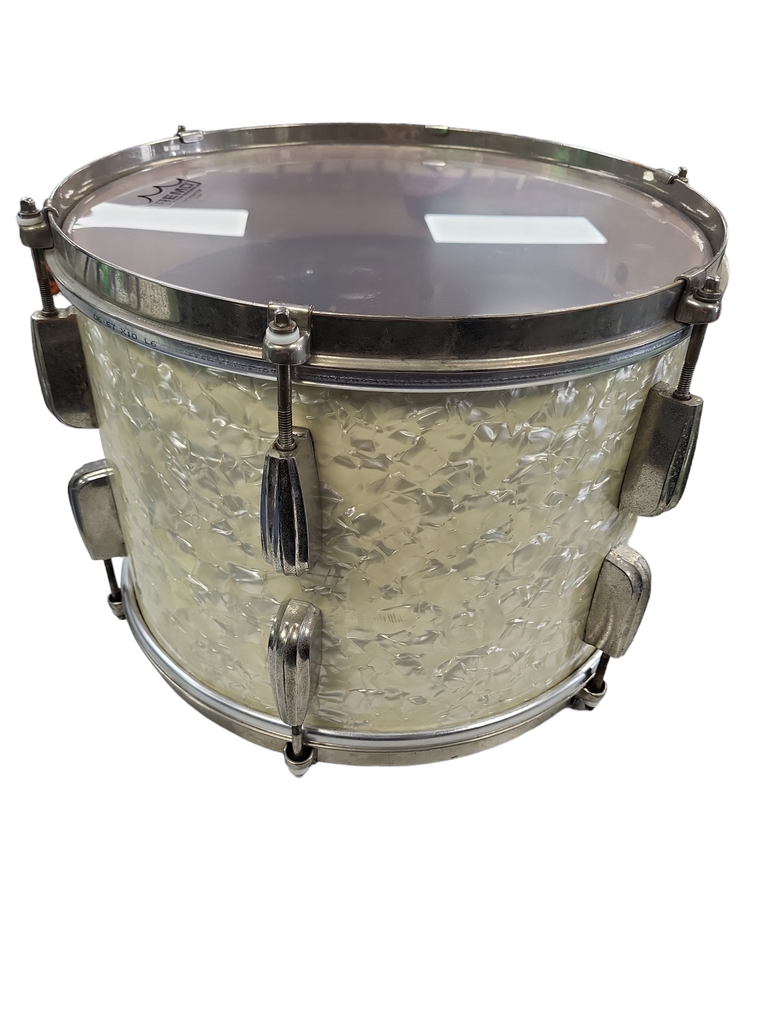 1940's Slingerland Radio King 9x13 Tom, White Marine Pearl