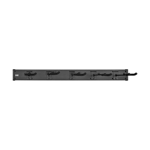 [LVY-SLATSTRIPHNGR5-BLK] Levy's Slat Strip Hanger Set, Black