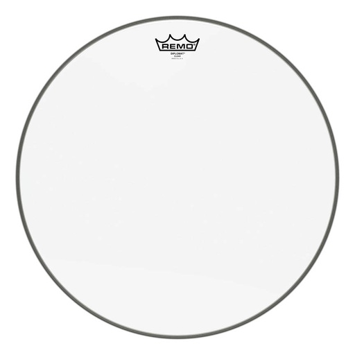 [BD-0318-00] Remo Diplomat Drum Head, Clear, 18"