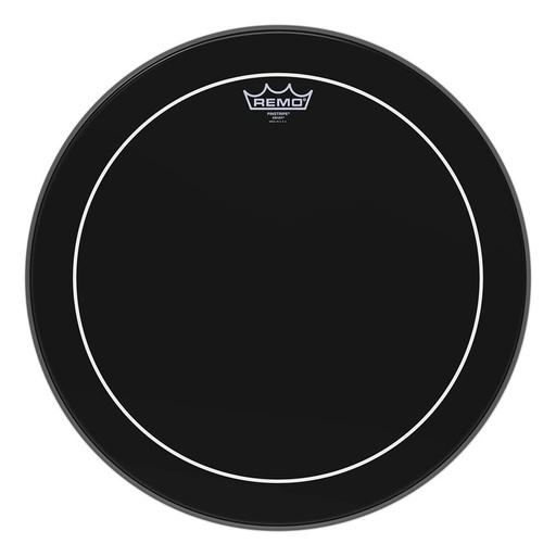 [ES-0618-PS] Remo Ebony Pinstripe Drum Head, 18"