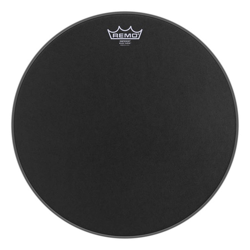 [BE-0816-ES] Remo Emperor Black Suede Drum Head, 16"