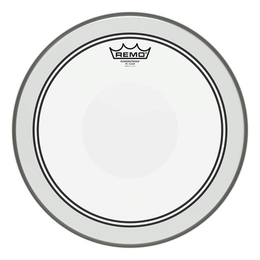 [P3-0314-C2] Remo Powerstroke P3 Clear Drum Head, Top Dot, 14"
