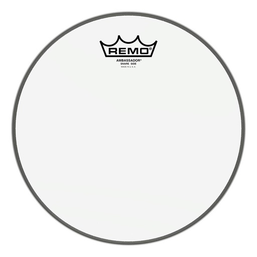 [SA-0110-00] Remo Ambassador Hazy Snare Side Drum Head, Clear, 10"