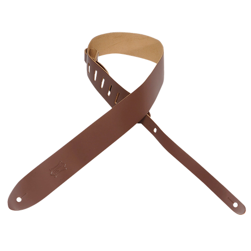 [M12-BRN] Levy's M12 Lead Leather Series 2" Guitar Strap, Brown