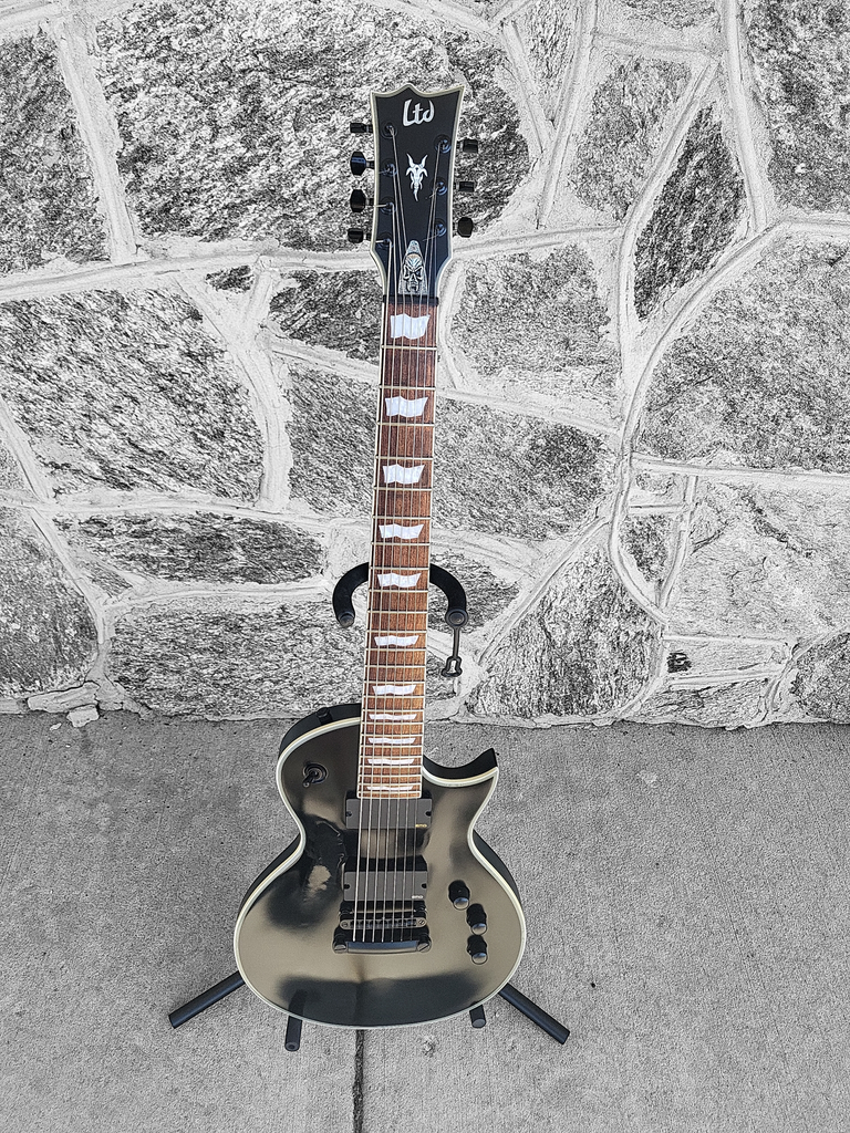 ESP LTD EC-407 with Rosewood Fretboard, Locking Tuners, & Hard Case