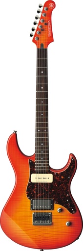 [PAC611HFM LAB] Yamaha PAC611HFM Pacifica Electric Guitar, Flame Maple Top, Light Amber Burst