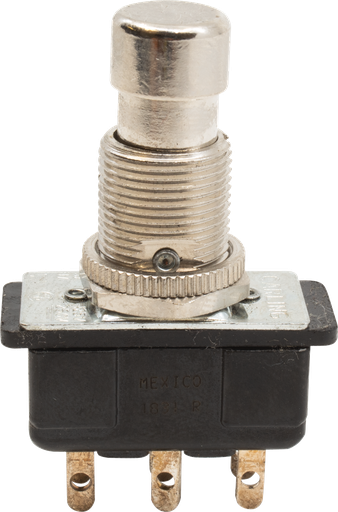 [P-H550] Carling DPDT Footswitch, Latching, Bottom Solder Lugs